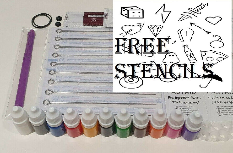 Hand poke tattoo set - Etsy 日本