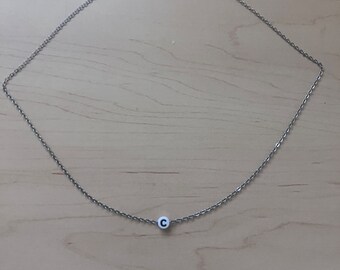 Dainty Cute Necklace  with Clasp Hypoallergenic Initial or Small Words minimal Necklace