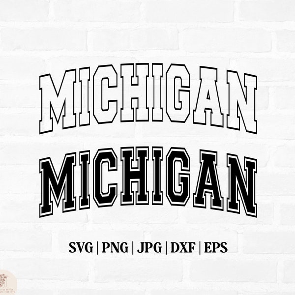 Michigan State Font Svg Etsy Canada
