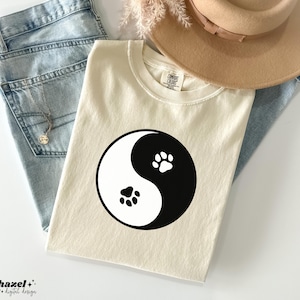 Yin Yang Svg, Paws Svg, Pet Paw Svg, Yin Yang Art, Yin Yang Symbol, Balance Svg, Harmony Svg, Yoga Svg, Meditation Svg, Good Vibes Svg