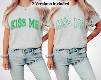 Kiss Me Svg, Kiss Me I'm Irish Svg, St.Patrick’s Svg, St.Patty's Svg, Shamrock Svg, Lucky Shamrock Svg, Trendy St.Patricks Design, Lucky Png