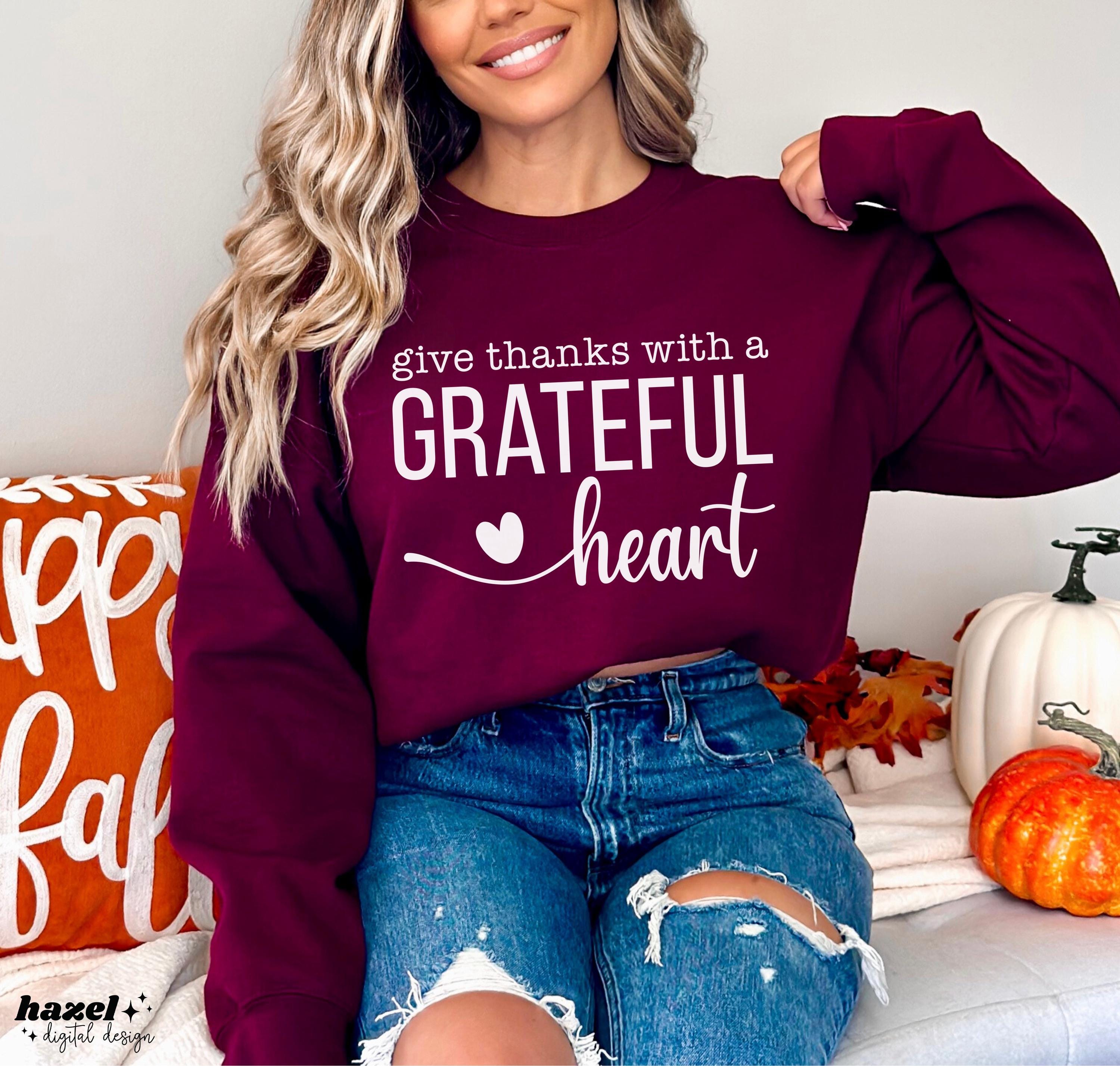 Give Thanks With A Grateful Heart Svg, Happy Thanksgiving Svg ...