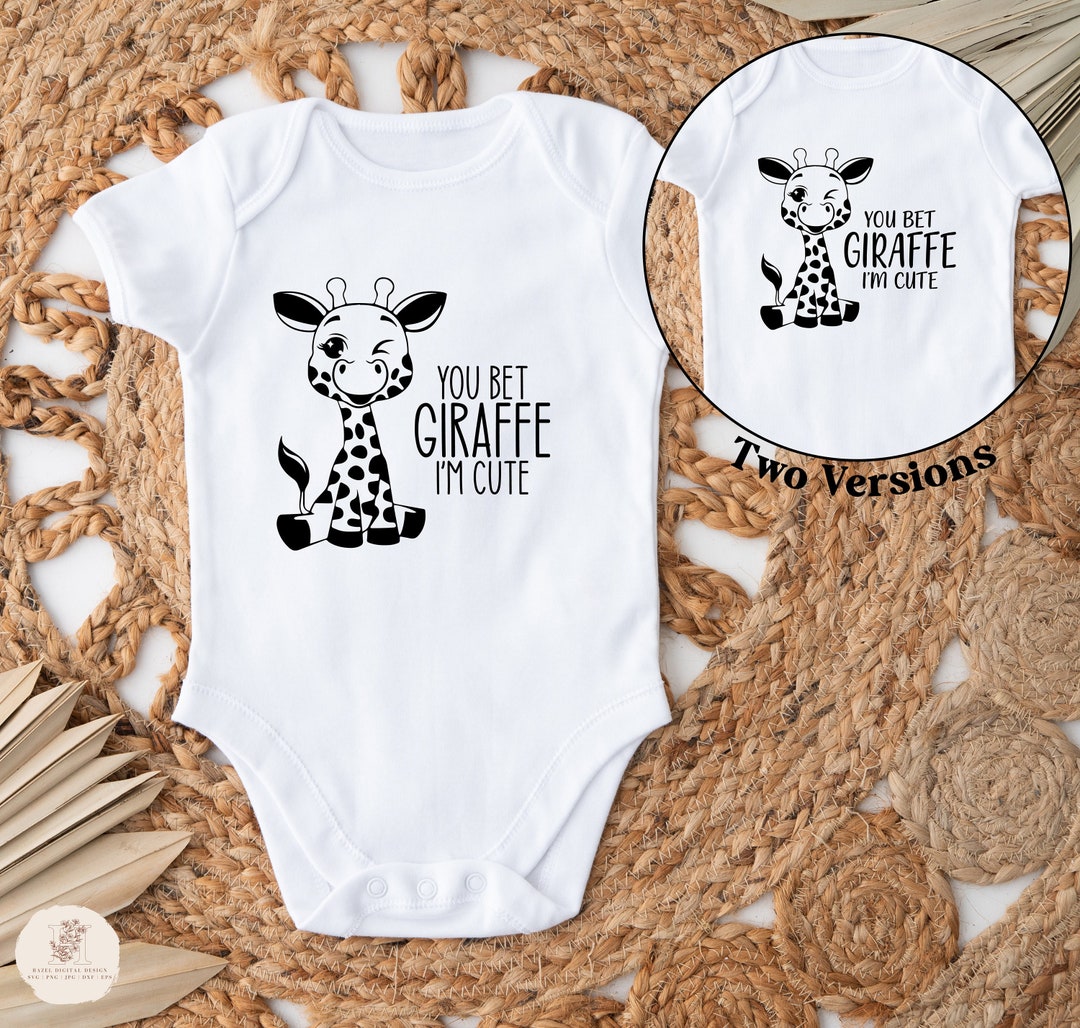 You Bet Giraffe I'm Cute Svg, Png, Jpg, Dxf, Eps for Cricut, Silhouette