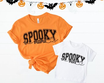 Spooky Mama Svg, Spooky Mini Svg, Mama Mini Svg, Spooky Vibes Svg, Halloween Svg, Ghost Svg, Witchy Vibes Svg, Matching Halloween Svg