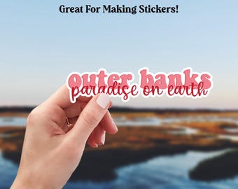 Outer Banks Paradise On Earth Svg, North Carolina Svg, OBX Svg, Outer Banks Design, Pogue Svg, Kook Svg, Outer Banks Svg, Trendy Beach Svg