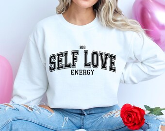Big Self Love Energy Svg, Self Love Svg, Valentine's Day Svg, Positivity Svg, Positive Vibes Svg, Trendy Valentine's Day Svg, Glow Up Svg