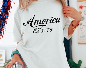 America 1776 Svg, Trendy USA Svg, Patriotic Svg, Fourth Of July Svg, 4th Of July Svg, Independence Day Svg, America Svg, Vintage Svg