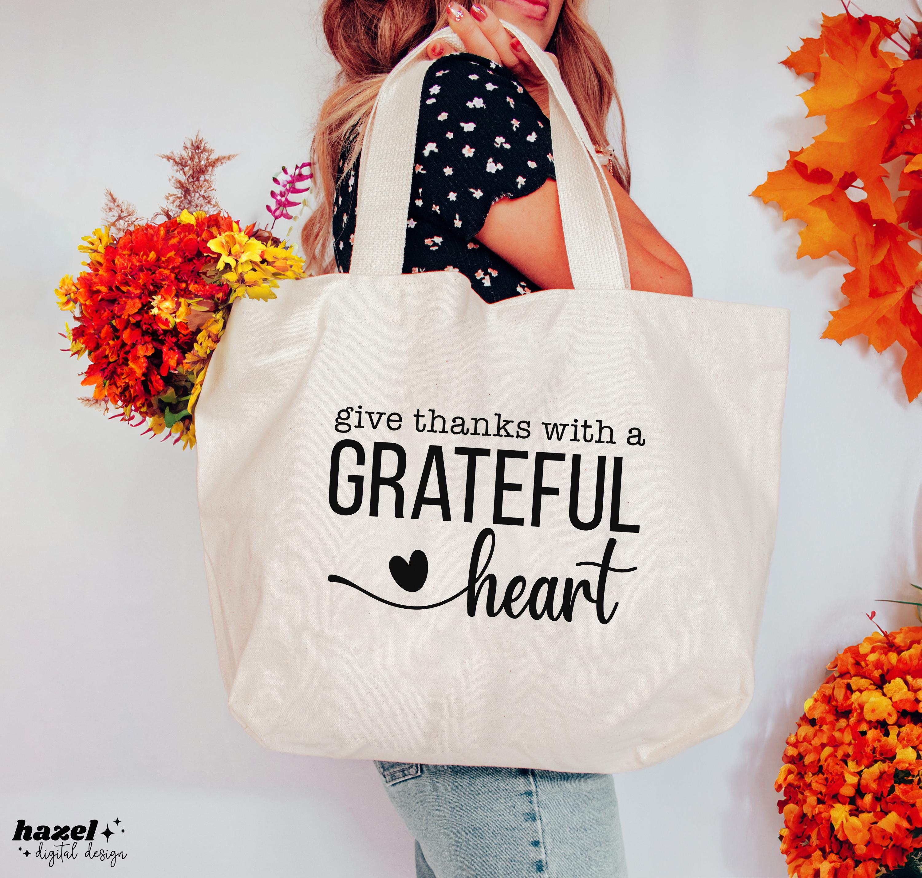 Give Thanks With A Grateful Heart Svg, Happy Thanksgiving Svg ...