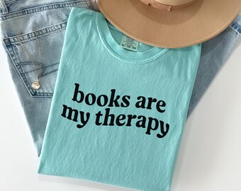 Books Are My Therapy Svg, Bookish Svg, Bookworm Svg, Bookclub Svg, Booktrovert Svg, Book Vibes Svg, Bookish Png, Reading Svg, Readers