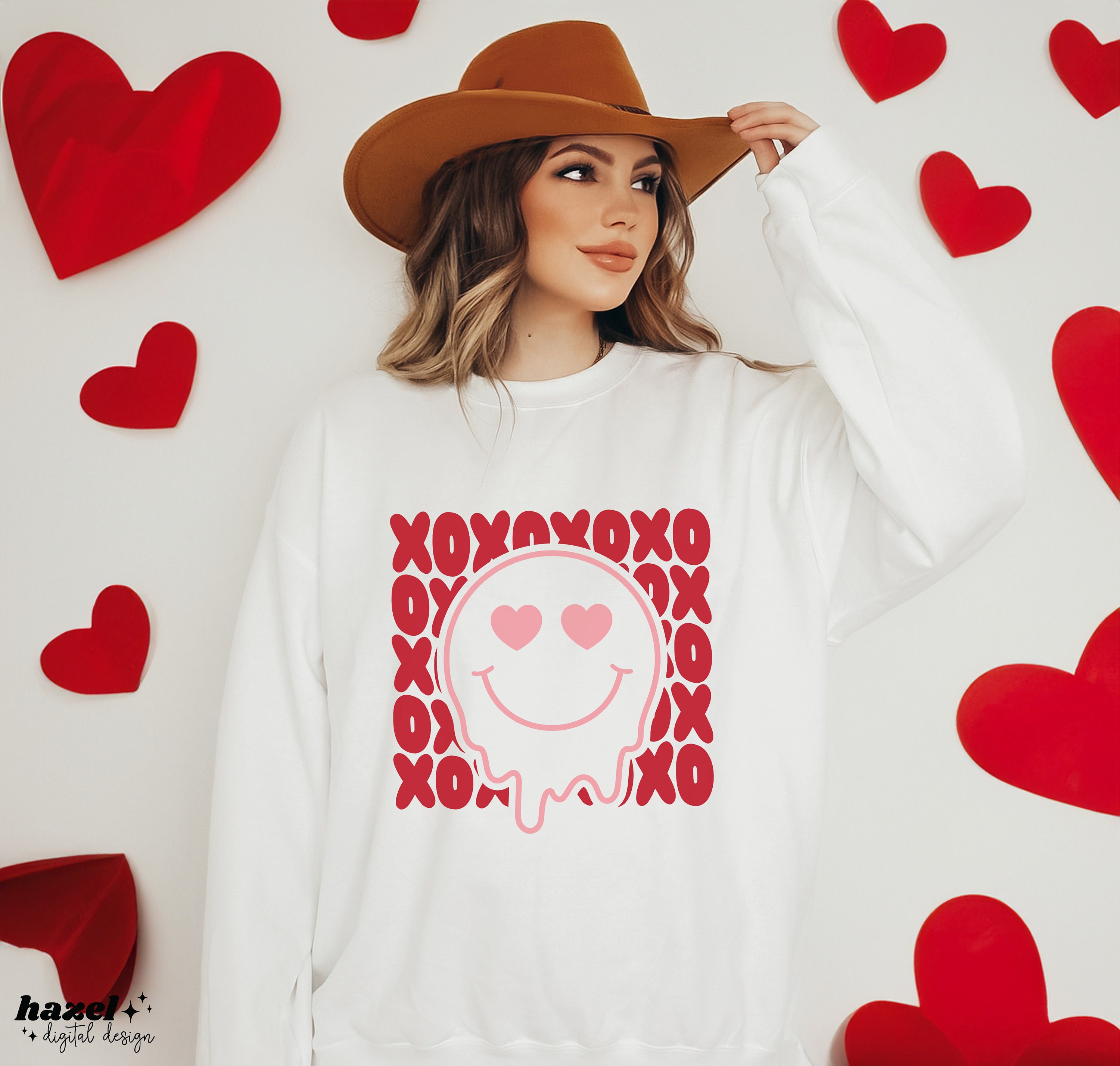 XOXO Svg, Smiley Face Svg, Hugs and Kisses Svg, Love Happy Face, Heart ...
