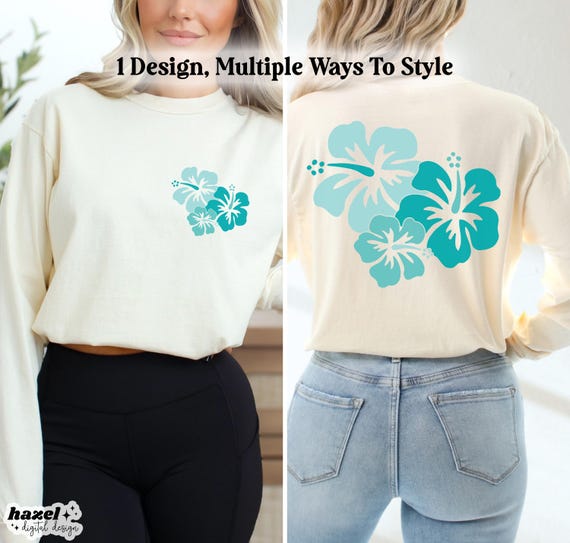 Hibiscus Bunch Svg, Beach Svg, Summer Svg, Hawaiian Flower, Tropical Svg, Hawaii, Puerto Rico, Sunkissed Svg, Summer Vibes Svg, Vacay Vibes