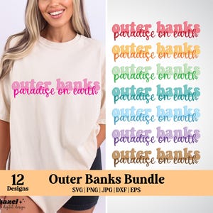 Outer Banks Paradise On Earth Svg, Bundle, North Carolina Svg, OBX Svg, Outer Banks Design, Pogue Svg, Kook Svg, Outer Banks Svg, Beach Svg