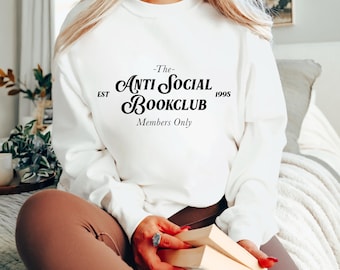Anti Social Buchclub svg, Bücherwurm svg, Bücherwurm svg, Buchclub svg, Booktrovert svg, Buch Vibes svg, Bookish Png, Lesezeichen, Leser