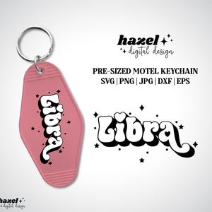 Groovy Libra Svg, Brelok do kluczy w rozmiarze Svg, Brelok do kluczy Retro Motel Svg, Brelok do kluczy Hotel Svg, Zodiak Svg, Gwiazda Svg, Słońce Svg, Znak powietrzny Svg