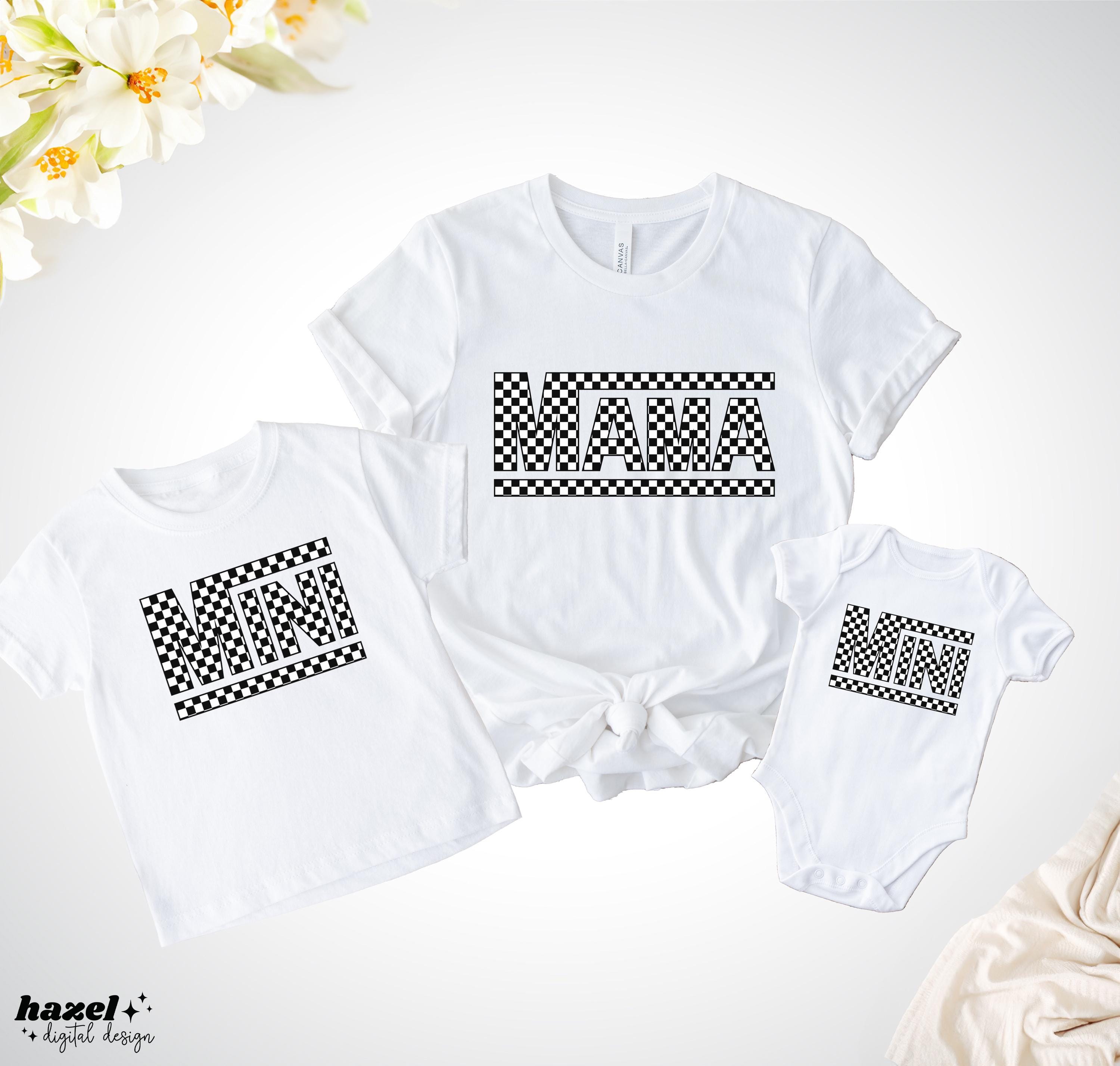 Checkered Mama Mini Svg, Checkered Mini, Mama Mini Png, Retro Mama