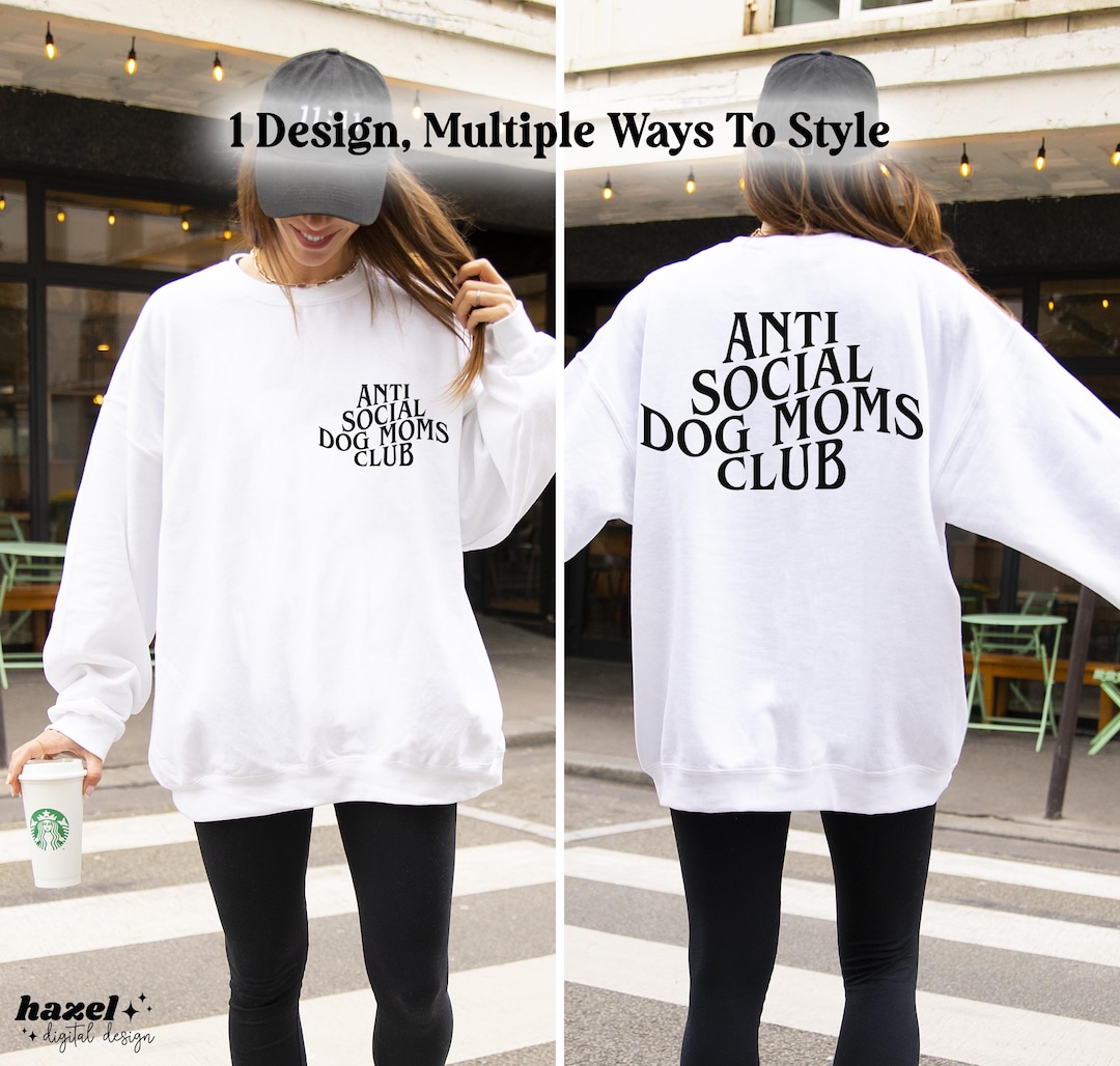 DOG MOM SOCIAL CLUB OVERSIZED GRAPHIC TEE