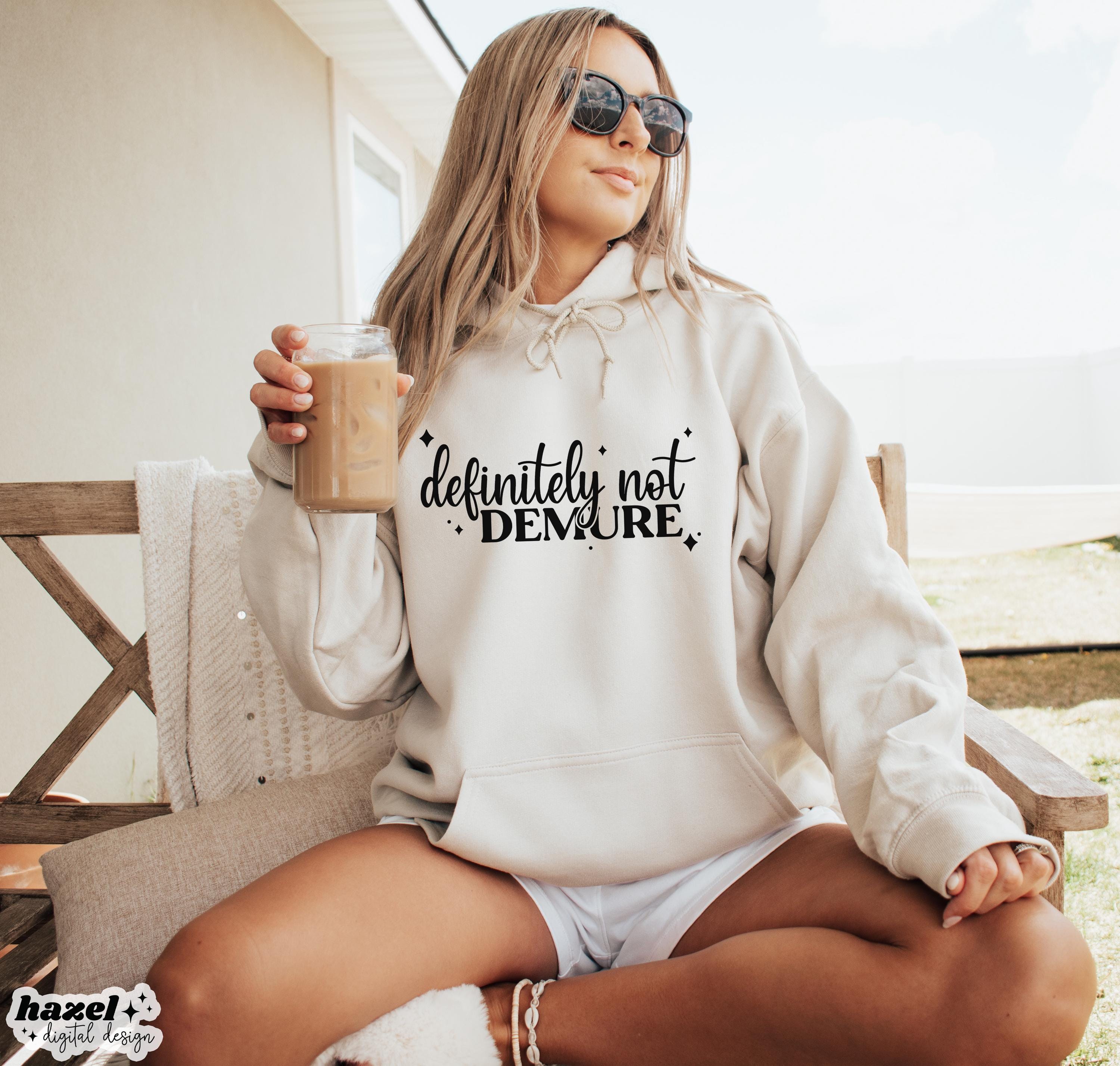 Definitely Not Demure Svg, Not Mindful Svg, Sarcastic Svg, Funny Demure Svg, Positive Vibes Svg, Sleeve Svg, Car Decal Svg