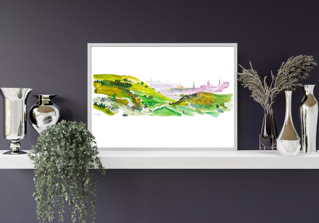 Printable Artwork of Edinburgh Scotlanda4 & Letter Size Etsy