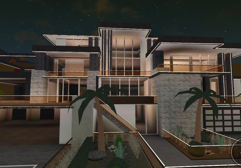 Bloxburg Mansion Luxury exterior Etsy