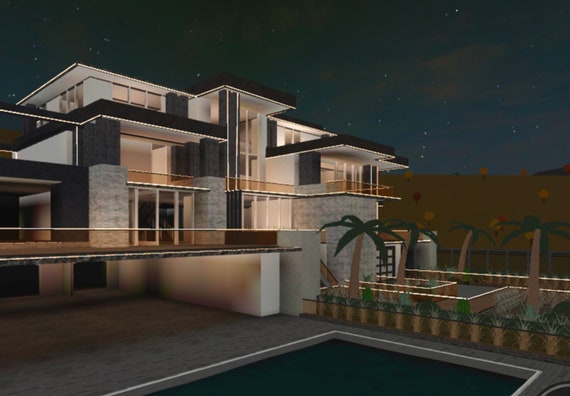 Bloxburg Mansion Luxury exterior 