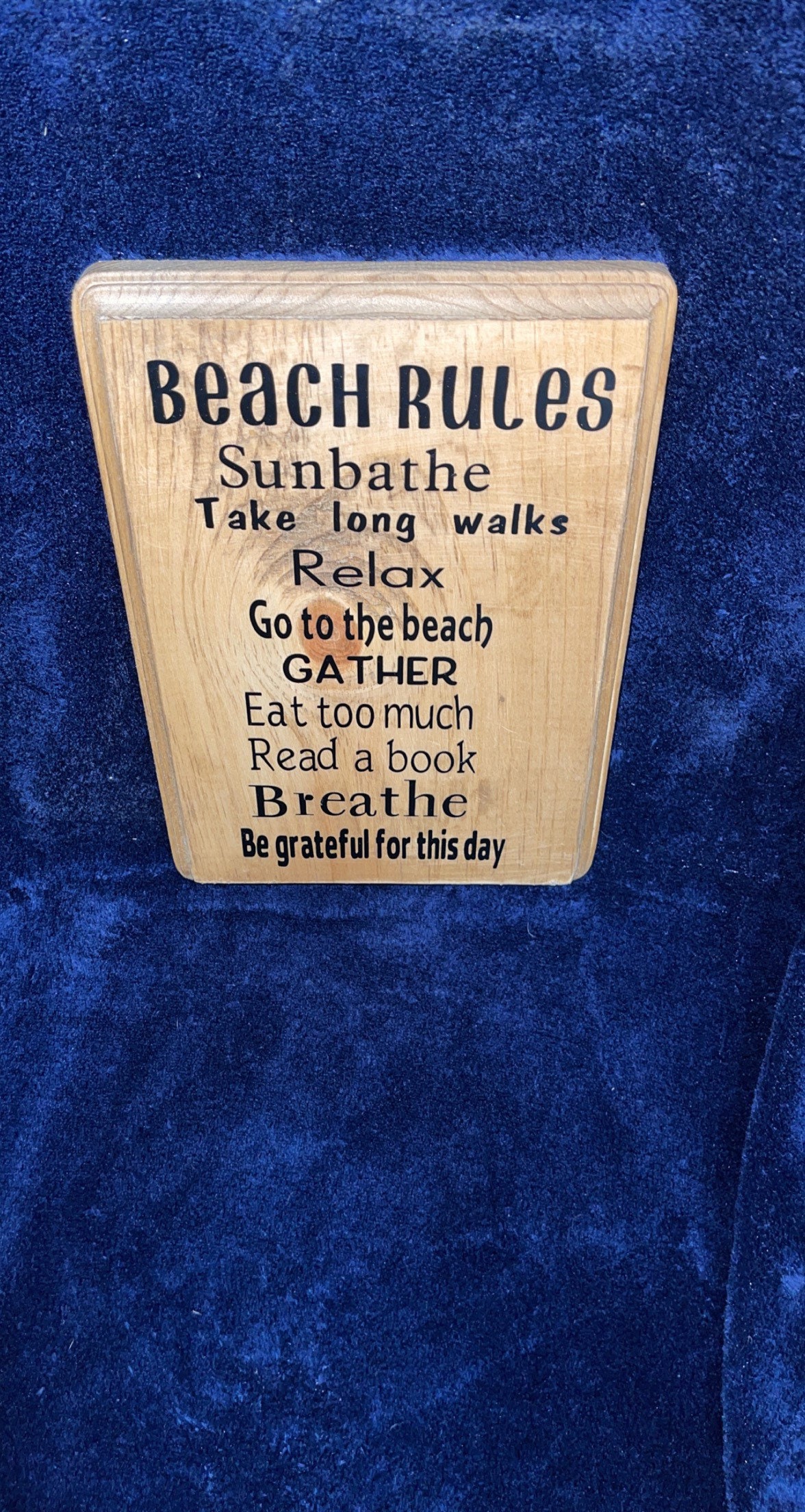 Beach rules custom wood sign Etsy