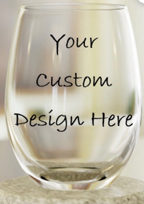 Design your own custom wine glass Etsy