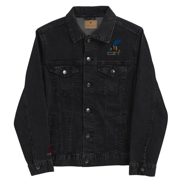 CZT SK8 BEE Best Embroidered Denim Jacket (Unisex)