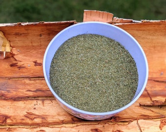Eastern White Pine Needle Powder, herbal tea, wild crafted, all natural, fragrant
