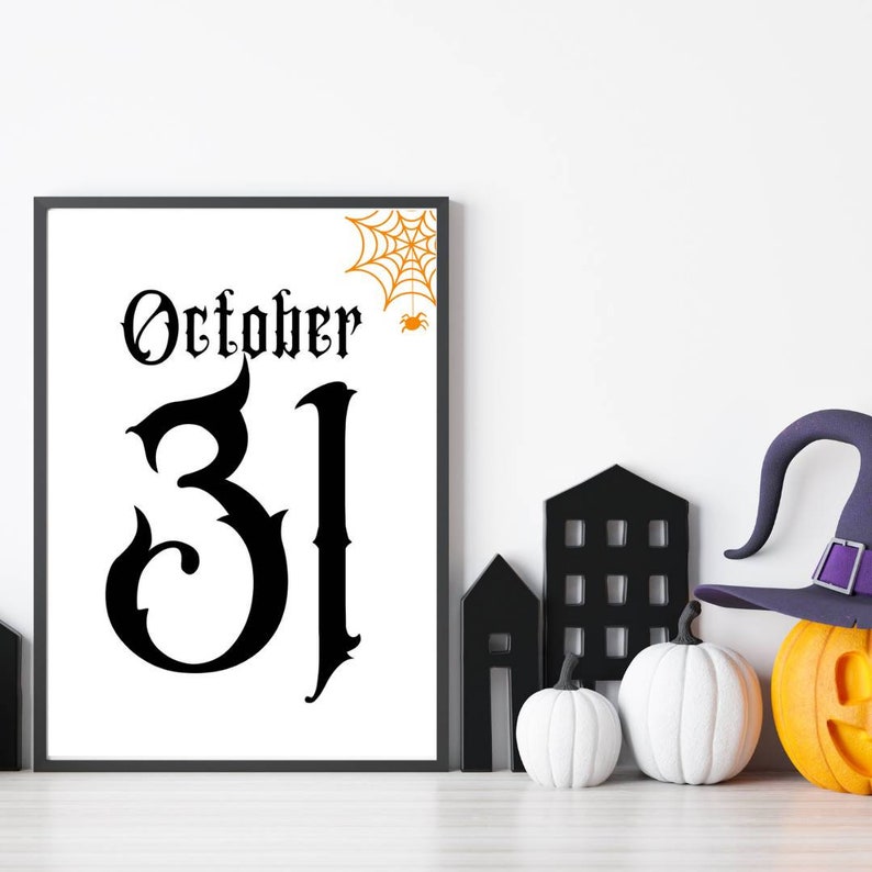 Halloween Printable, October 31, Spooky Halloween Printable, Halloween ...