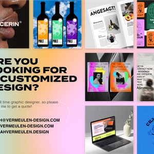 40 Instagram Post Template Bundle Canva MINIMAL PASTEL GRADIENT Cute ...