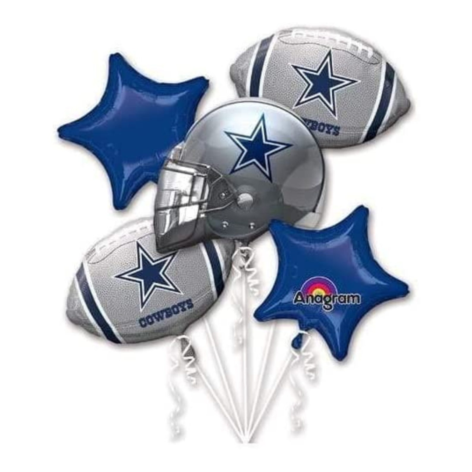 Dallas Cowboys Anagram Balloon Bouquet Football Balloon Etsy