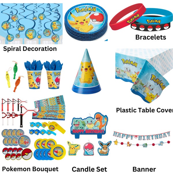 Pikachu Birthday Party Supplies Pikachu Birthday Party Supplies