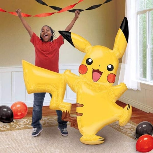 57" Pokemon Pikachu Air Walker | Pikachu balloons |  Pokemon Balloons | Pikachu and Friends Birthday