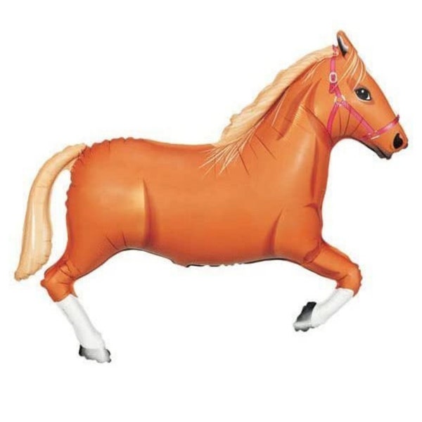 43" Tan Horse Balloon |  Horse Balloons | Animal Balloons | Horse Shape Balloon | Horse Party Supplies