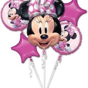 Minnie Thème Fête d'anniversaire Décorations Tête de souris Aluminium en  aluminium Ballons Mylar Ballons pour 3ème bébé fille Minnie Thème  Anniversaire Baby Shower Decoratio