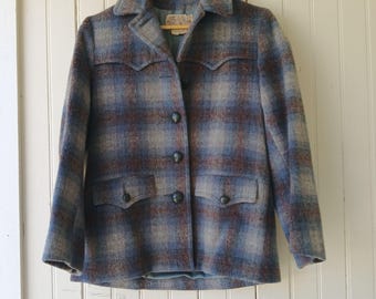 Merrill Woolens 1960s plaid Western coat