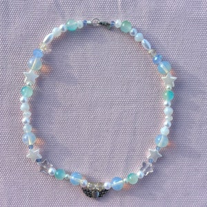 Opal Skies beaded necklace