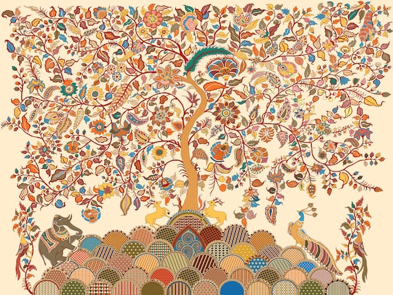 Tree of Life, Traditional Indian Art - Etsy