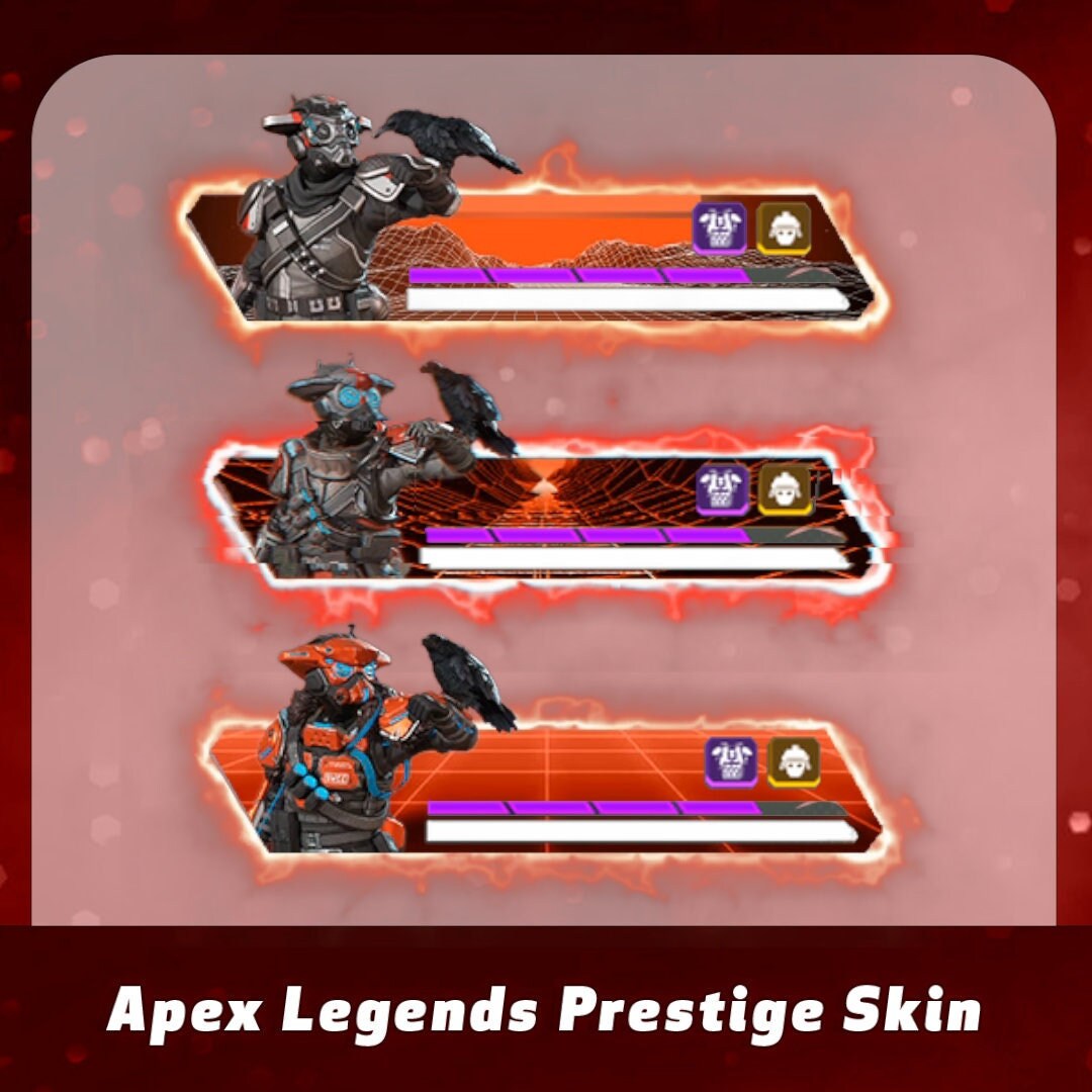 Apex Legends Prestige Apex Hunter Skin Custom Health Bar Overlay for