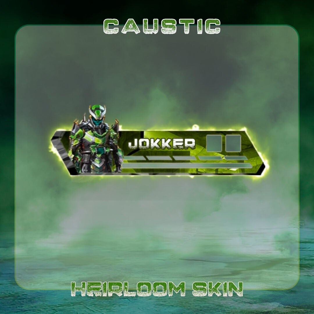 Apex Legends New Caustic Heirloom Skin Custom Health Bar Overlay for Streaming Etsy