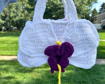 Gehaakte orchideeëntas