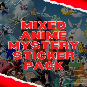 MIXED ANIME Mystery STICKER Pack