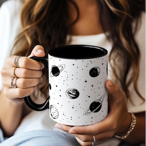 Universum Becher, Kosmischer Akzent Kaffeebecher, Weltraum Becher für Astronomen, Galaxy Geschenk für Sternliebhaber, Konstellations Kaffeebecher