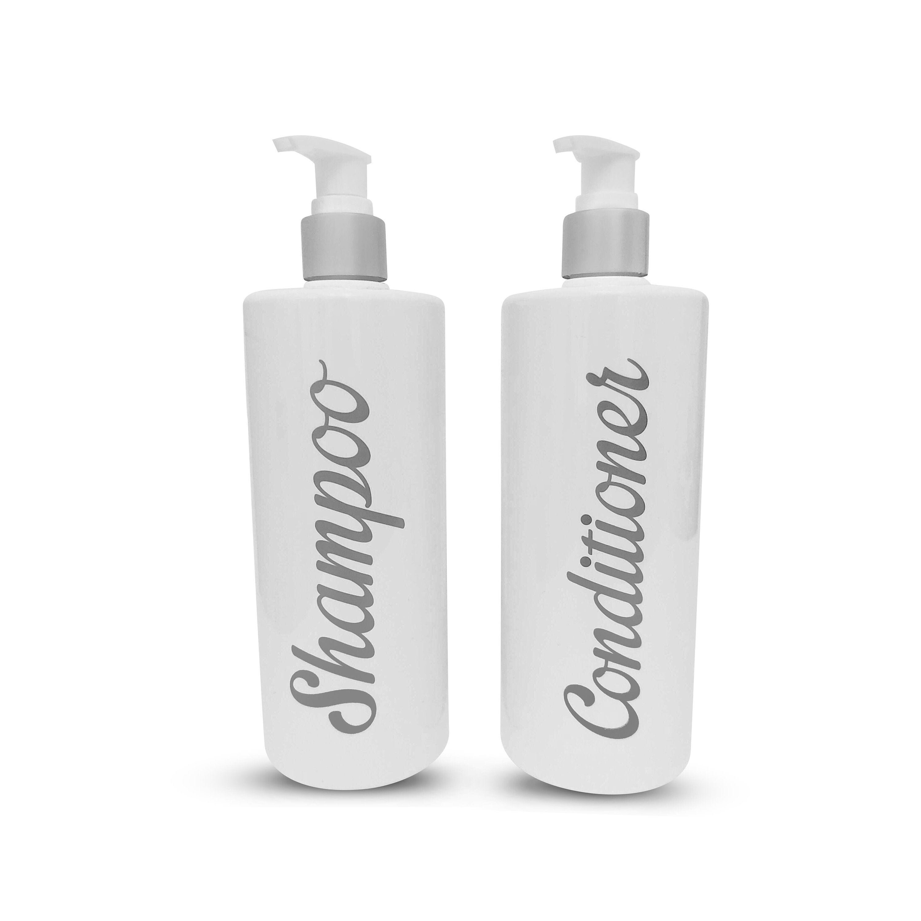 Shampoo & Conditioner Bottle's Waterproof Non peel Font Etsy