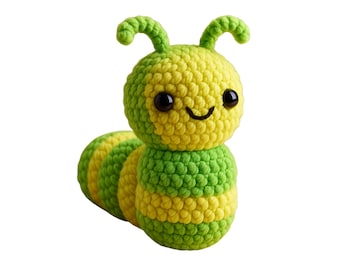 Glow Worm Amigurumi Crochet Pattern – PDF Download
