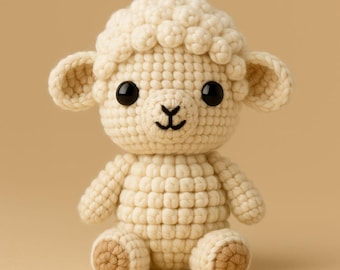 Baby Lamb Amigurumi Crochet Pattern: Beginner-Friendly Plush Toy (Digital PDF)