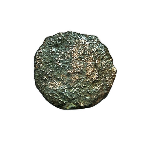 Genuine Antiquity - Late Medieval Small Spanish Hammered Coin with Detail circa 1400 - 1600    115