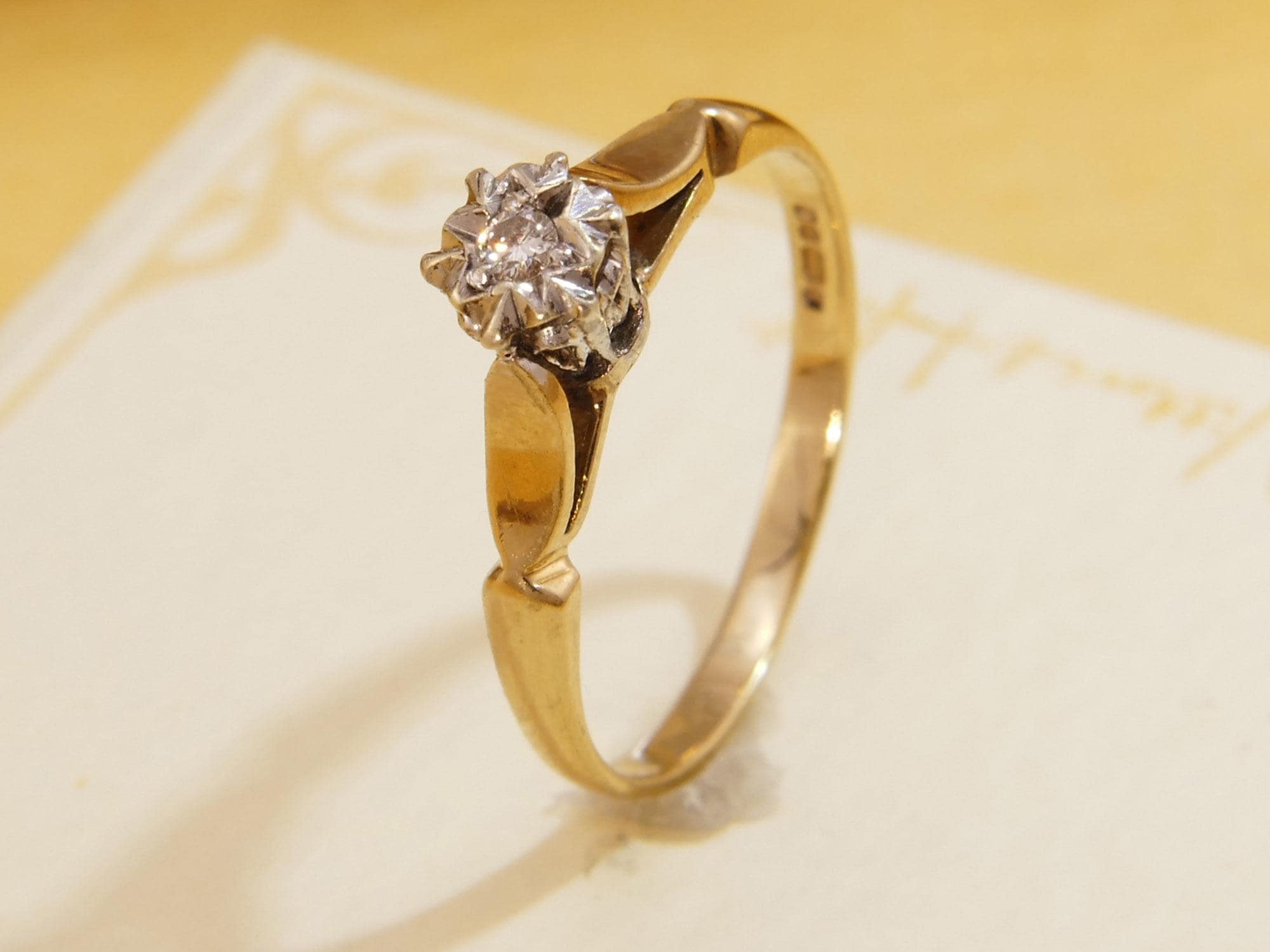 1985 Diamond Ring - Etsy