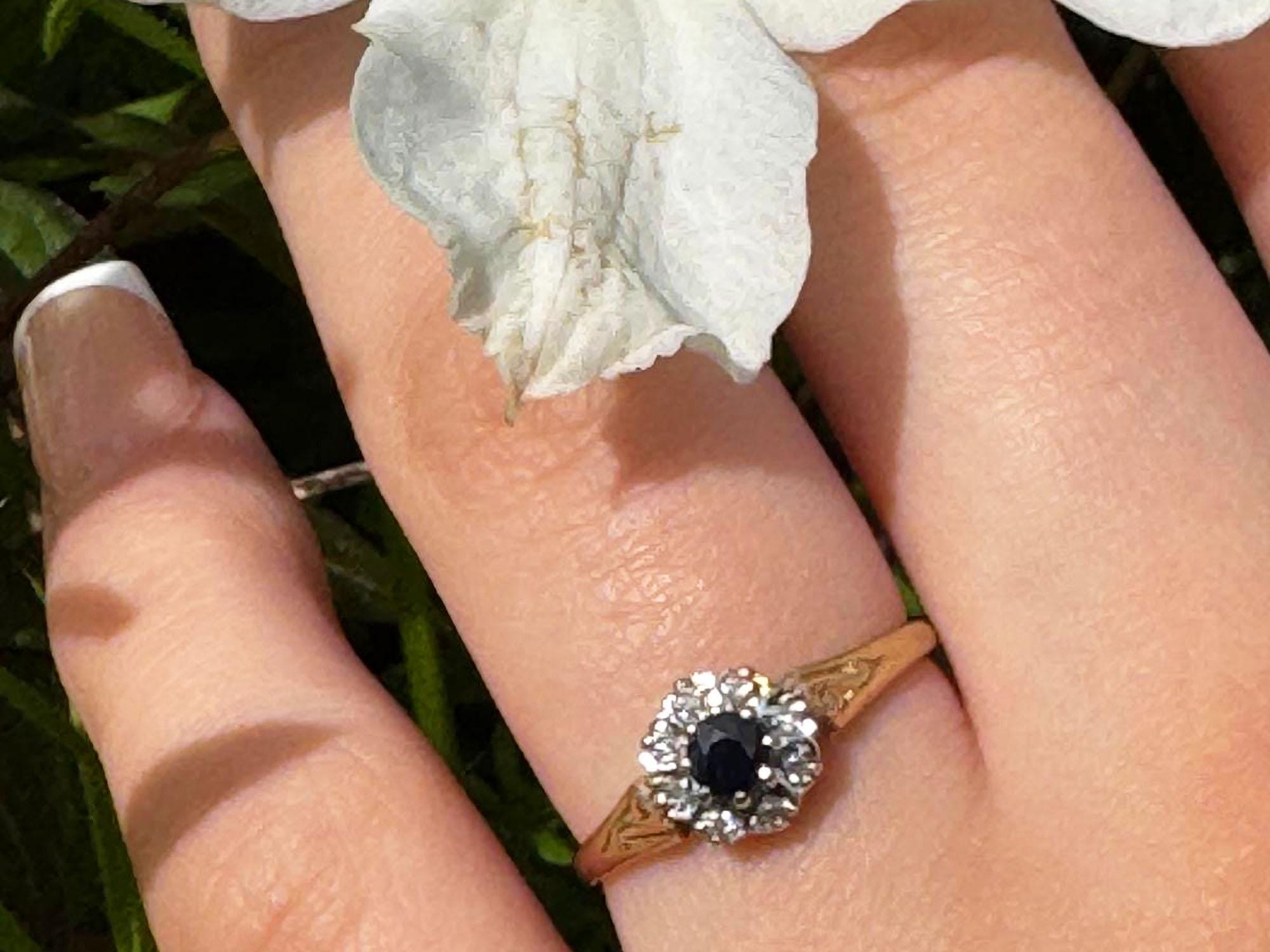 1985 Diamond Ring - Etsy