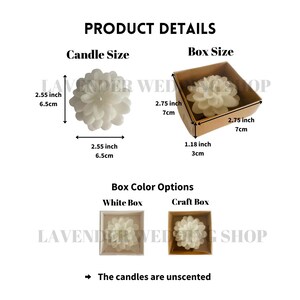 Wedding Candle Favor for Guest in Bulk, Flower Candle Favors ...